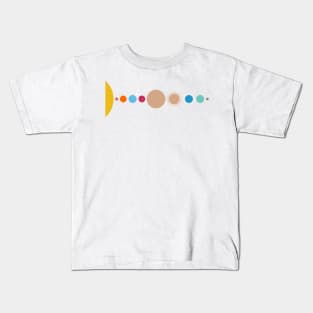 Minimalist Solar System Kids T-Shirt